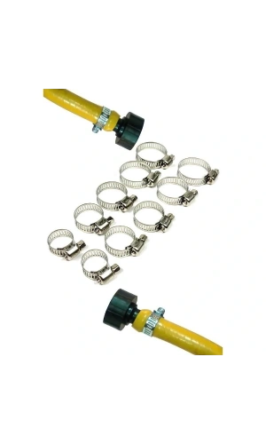 Bidebuvar 10 Parça Hortum Kelepçesi Seti