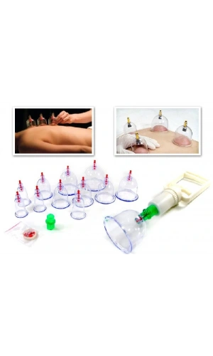 Bidebuvar 12 parça vakumlu hacamat kupa çekme seti