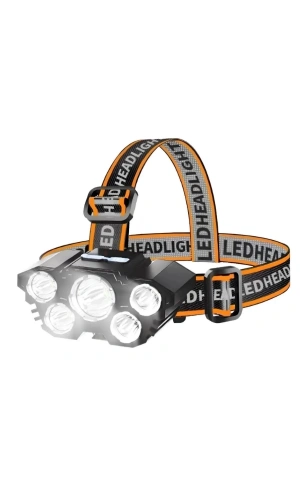 Bidebuvar 150W 5 LED Ultra Güçlü Kafa Lambası