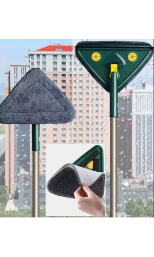 Bidebuvar 2 Bezli Üçgen Çek Çekli Mop Islak Mendil Uyumlu