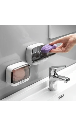 Bidebuvar 2li Kapaklı Sabunluk