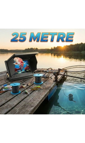 Bidebuvar 25 Metre Sualtı Balık Tutma Kamerası