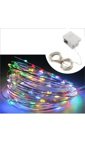 Bidebuvar 2m Pilli Peri Led RGB