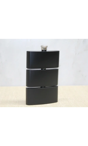 Bidebuvar 3 Katlı Paslanmaz Çelik Matara Siyah Renk