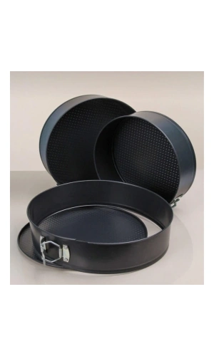 Bidebuvar 3lü Kelepçeli Kek Kalıbı Seti