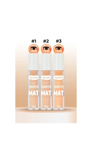 Bidebuvar 3lü Mat Bitişli Likit Fondöten Seti