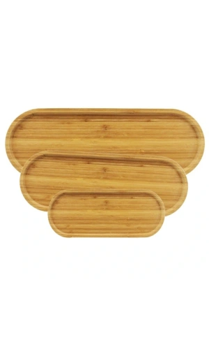 Bidebuvar 3lü Oval Sunum Tabağı Seti