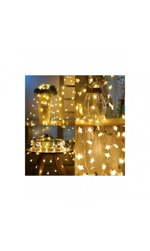 Bidebuvar 3 Metre Yıldız Şekilli LED Işık