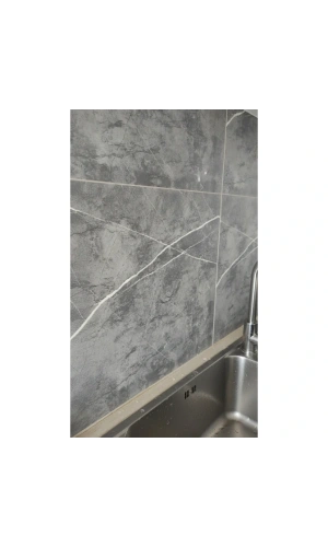 Bidebuvar 30x30 Antrasit Mermer Desenli Duvar Sticker