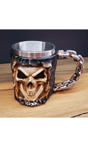 Bidebuvar 3D Tasarımlı Kurukafa Kupa Bardak