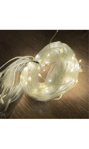 Bidebuvar 3x3 Perde 240 LED Sarı Işık - 8 Fonksiyonlu