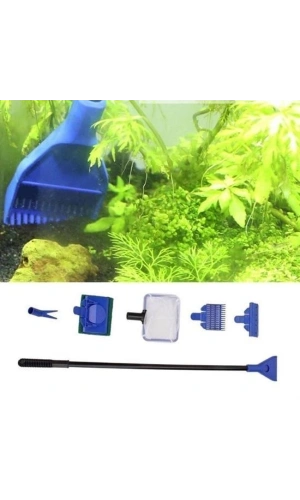 Bidebuvar 5i 1 Arada Akvaryum Tankı Temizleme Seti
