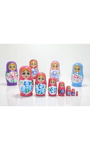 Bidebuvar 7li Ahşap Matruşka