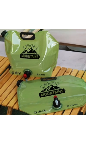 Bidebuvar 8 Litre Katlanabilir Musluklu Su Kabı - Kamp ve Doğa - Taşıma Kulplu