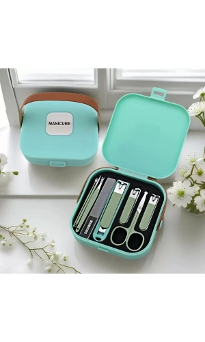 Bidebuvar 8 Parça Çantalı Manikür Seti