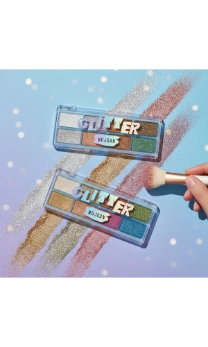 Bidebuvar 8 Renk Yaz Glitter Far Paleti - 2li Set