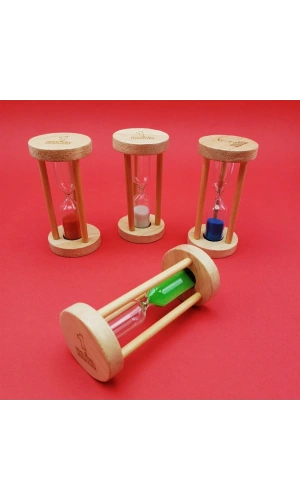 Bidebuvar Ahşap 1 Dakikalık Kum Saati