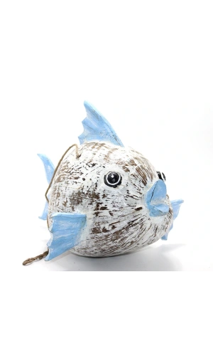 Bidebuvar Ahşap Balık Figürü