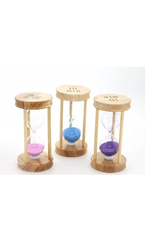 Bidebuvar Ahşap Kum Saati 10 DK Model 2