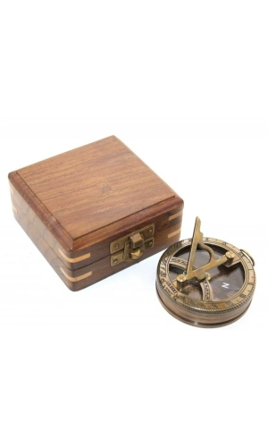 Bidebuvar Ahşap Kutulu Pusula Model 7