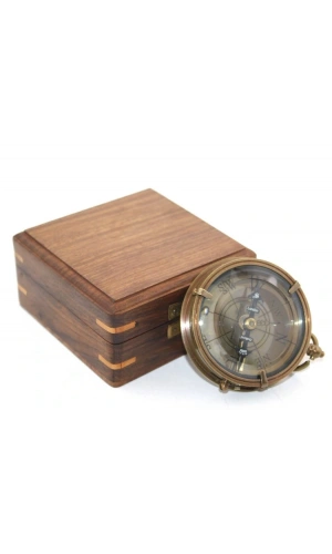 Bidebuvar Ahşap Kutulu Pusula Model 9