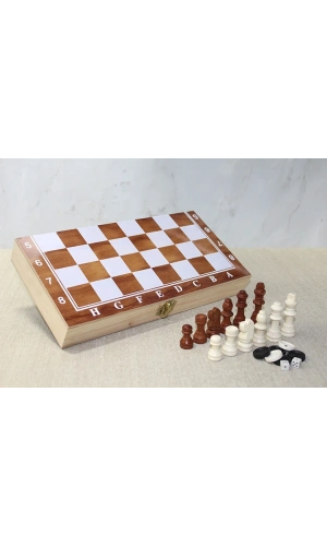 Bidebuvar Ahşap Kutulu Satranç Model 2