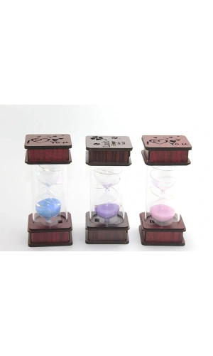 Bidebuvar Ahşap Ledli Kum Saati Model 1