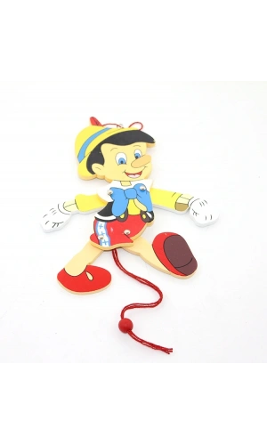 Bidebuvar Ahşap Sallanan Pinokyo Figürü