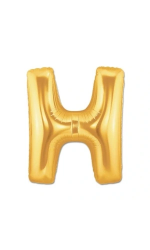 Bidebuvar Altın Sarısı Folyo Harf Balon 1 Metre