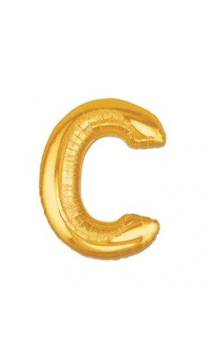 Bidebuvar Altın Sarısı Folyo Harf Balon 1 Metre