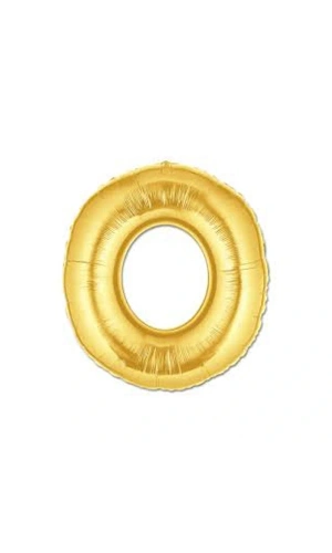 Bidebuvar Altın Sarısı Folyo Harf Balon 1 Metre