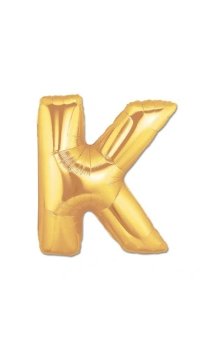 Bidebuvar Altın Sarısı Folyo Harf Balon 1 Metre