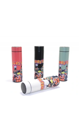 Bidebuvar Anime Baskılı Dijital Göstergeli Termos 500 ml Model 3