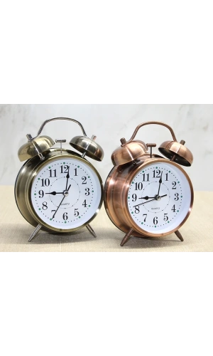 Bidebuvar Antik Metal Çalar Saat Model 2