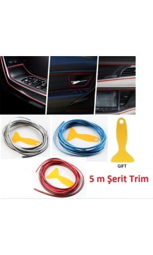 Bidebuvar Araba Dekorasyon 5 Metre Şerit Trim