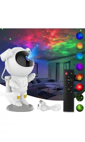 Bidebuvar Astronot Galaksi Projeksiyon Lamba