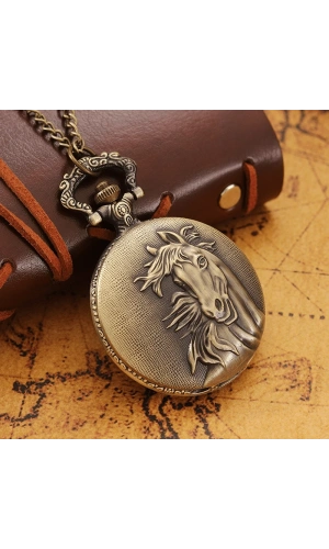 Bidebuvar At Büstü Köstekli Saat Model 2