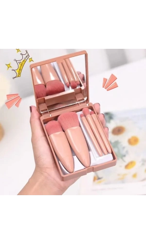 Bidebuvar Aynalı Makyaj Fırçası Seti