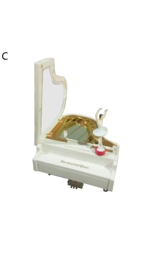 Bidebuvar Balerin Figürlü Piyano Müzik Kutusu