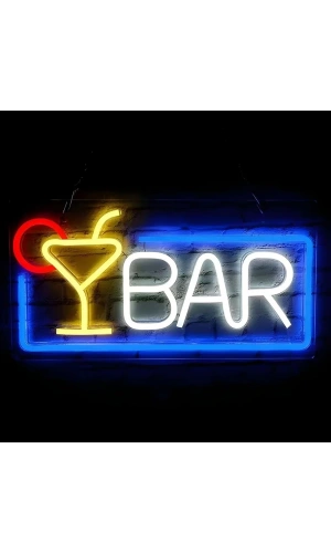 Bidebuvar BAR Yazılı Neon Led Işık