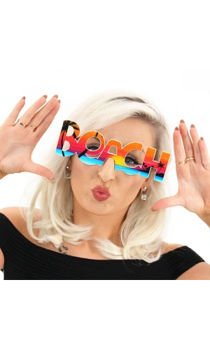 Bidebuvar Beach Yazılı Parti Gözlüğü