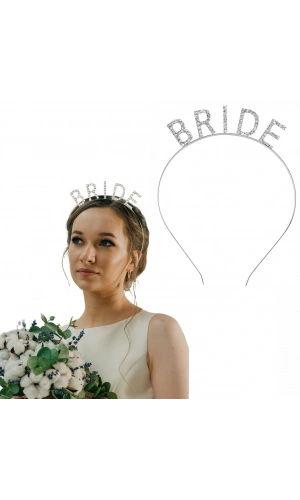 Bidebuvar Bekarlığa Veda Bride Tacı Gümüş Renk