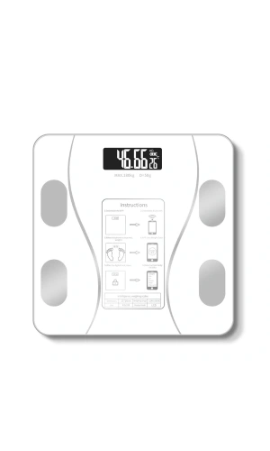 Bidebuvar Beyaz Renk Bluetooth Özellikli Akıllı Tartı