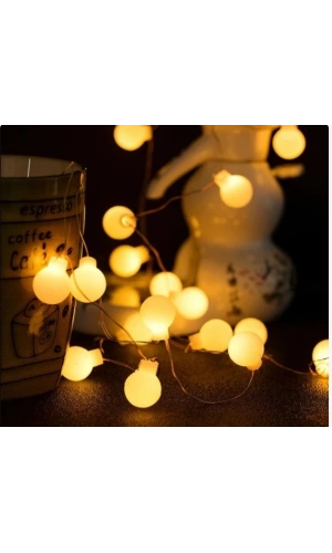 Bidebuvar Beyaz Top Led Gün ışığı Pilli 2 Kademeli