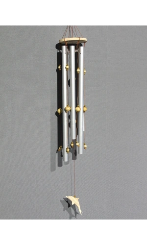 Bidebuvar Boncuklu Metal Rüzgar Çanı Model 1