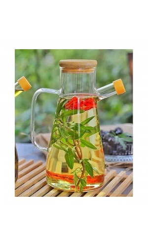 Bidebuvar Borosilikat Cam 900 ml. Yağdanlık