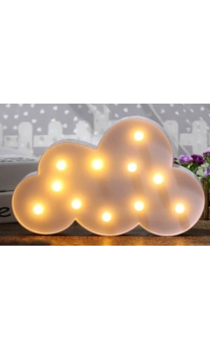 Bidebuvar Bulut Şeklinde LED Gece Lambası