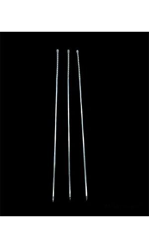 Bidebuvar Burgulu Kuşbaşı Şişi - Metal - Kalın Kare - 50 cm