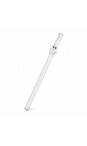 Bidebuvar Cam Pipet - Yüz Figürlü Tasarım - 20 cm