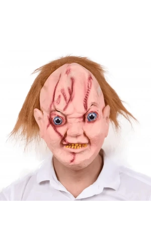 Bidebuvar Chucky Saçlı Lateks Maske